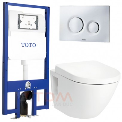 Bồn Cầu TOTO CW762/TC384CVK/WH172A/MB174P#SS Treo Tường