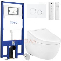 Bồn Cầu TOTO CW812RA#W/TCF24410AAA#NW1/WH172A/MB174P#WH Treo Tường Nắp Điện Tử