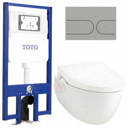 Bồn Cầu TOTO CW812RA#W TCW1211A#NW WH172A MB175M#SS Nắp Rửa Cơ Treo Tường