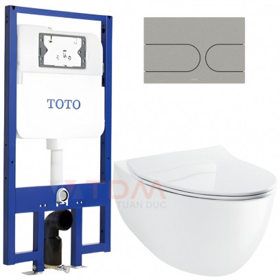Bồn Cầu TOTO CW812RA/TC600VS/WH172A/MB175M#SS Treo Tường