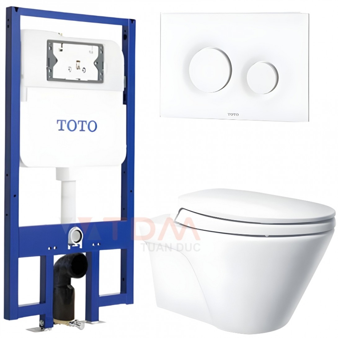 Bồn cầu TOTO CW822RA/MB174P/WH172A treo tường - Tuấn Đức