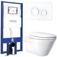 Bồn Cầu TOTO CW822RA/TC393VS/MB174P#WH/WH172A Treo Tường