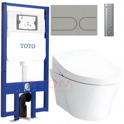 Bồn Cầu TOTO CW822REA TCF4911EZ WH172AT TCA465 MB175M#SS Nắp Điện Tử Treo Tường