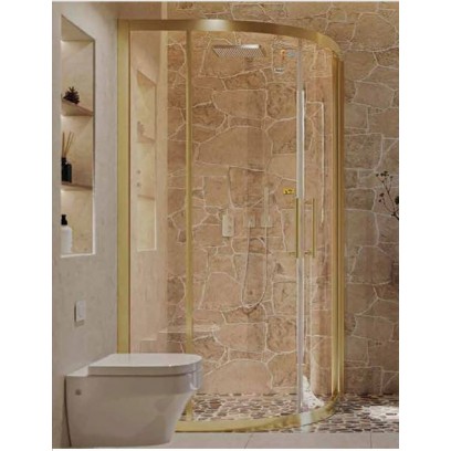 Phòng Tắm Kính Fendi FCT-1X4 màu Anod Gold