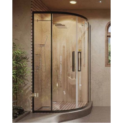 Phòng Tắm Kính Fendi FCT-4X4 màu Matte Black