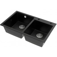 Chậu Rửa Chén Bát American Standard FFASX902 1013672430 Hai Hộc Màu Đen