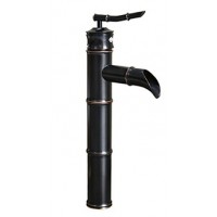 Vòi Lavabo Kanly GCA02B Nóng Lạnh Hình Ống Tre Màu Đen