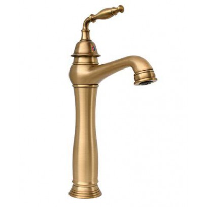 Vòi Lavabo Kanly GCA14 Nóng Lạnh Bằng Đồng Cổ Điển Thân Cao