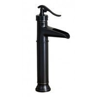 Vòi Lavabo Kanly GCA04B Nóng Lạnh Bằng Đồng Cổ Điển Màu Đen