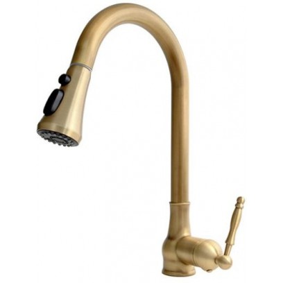 Vòi Rửa Kanly GCC09 Nóng Lạnh Rút Dây Bằng Đồng Cổ Điển