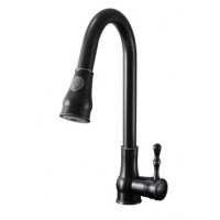 Vòi Rửa Chén Bát Kanly GCC09B Rút Dây Nóng Lạnh Màu Đen