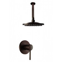 Vòi Sen Âm Tường Kanly GCS72B Bát Gắn Trần Đồng Thau Cổ Điển Màu Đen