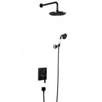 Vòi Sen Kanly GCS75B Nóng Lạnh Âm Tường Đồng Thau Màu Đen Cổ Điển