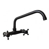 Vòi Rửa Chén Kanly GCT05B Nóng Lạnh Gắn Tường Màu Đen