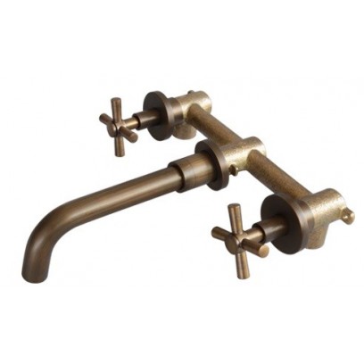 Vòi Lavabo Kanly GCT07 Nóng Lạnh Bằng Đồng Gắn Âm Tường