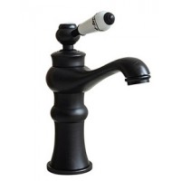 Vòi Lavabo Kanly GCV03B Nóng Lạnh Bằng Đồng Cổ Điển Màu Đen