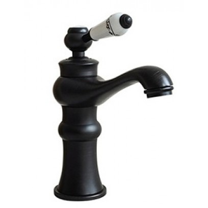 Vòi Lavabo Kanly GCV03B Nóng Lạnh Bằng Đồng Cổ Điển Màu Đen