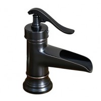 Vòi Lavabo Kanly GCV04B Nóng Lạnh Bằng Đồng Màu Đen