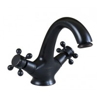 Vòi Lavabo Kanly GCV05B Nóng Lạnh Bằng Đồng Màu Đen