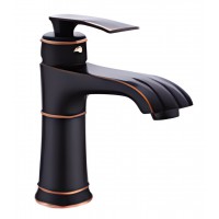 Vòi Lavabo Kanly GCV41B Nóng Lạnh Bằng Đồng Màu Đen