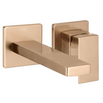 Vòi Chậu Moen GN54124BZG Nóng Lạnh Gắn Tường Màu Vàng Đồng - Tuấn Đức