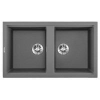 Chậu Đá Granite Rửa Chén Malloca Grey K45099 860x510 mm
