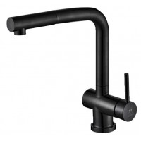 Vòi Rửa Chén Bát Malloca K103BL Dây Rút Nóng Lạnh Màu Đen