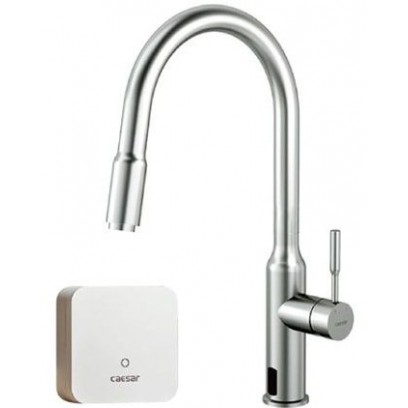 Vòi Rửa Chén Bát Caesar KP1035SA Diệt Khuẩn Dây Rút Nóng Lạnh