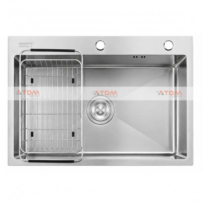 Chậu Rửa Chén Inox Caesar KSH01H060SX 1 Hộc 600x450mm - Tuấn Đức