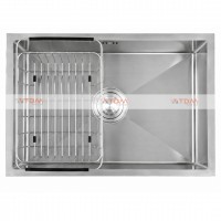 Chậu Rửa Chén Inox Caesar KSH11H060SX 1 Hộc 600x450mm Lắp Âm