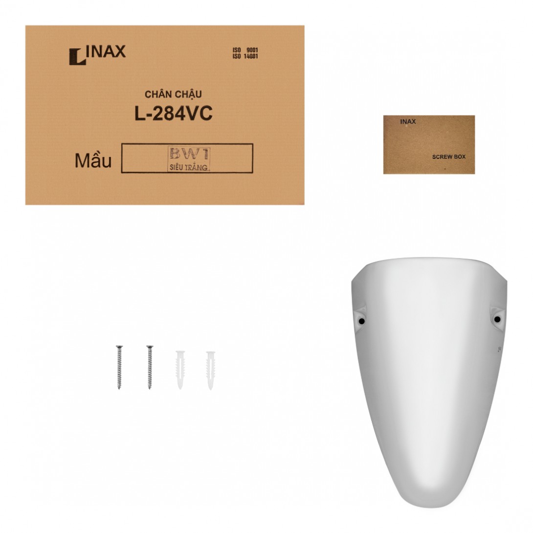 Bộ chậu rửa mặt lavabo Inax L-284V/L-284VC treo tường - Tuấn Đức