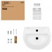 Lavabo Treo Tường Inax L-285V/L-288VD Kèm Chân Dài Chậu Rửa Lavabo
