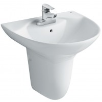 Lavabo Treo Tường Inax L-288V/L-288VC (L288V+L288VC) Chân Ngắn