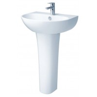 Chậu Rửa Mặt Lavabo Caesar Chân Dài L2150/P2445