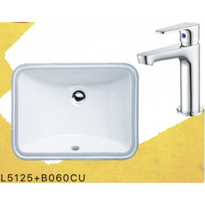 Combo Caesar Lavabo Và Vòi Lạnh L5125 + B060CU