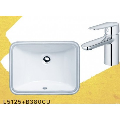 Combo Caesar Lavabo Và Vòi Nóng Lạnh L5125 + B380CU
