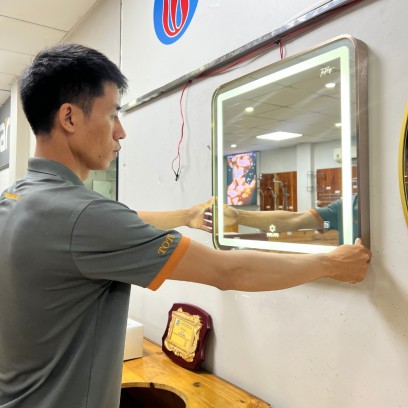 Lắp Đặt Gương Đèn Led Phòng Tắm Uy Tín Nhanh Chóng - TDM Tuấn Đức