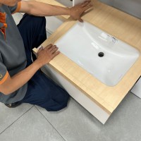 Lắp Đặt Chậu Rửa Lavabo Âm Bàn + Vòi Lavabo + Bộ Xả 