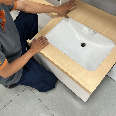 Lắp Đặt Chậu Rửa Lavabo Âm Bàn - TDM Tuấn Đức 