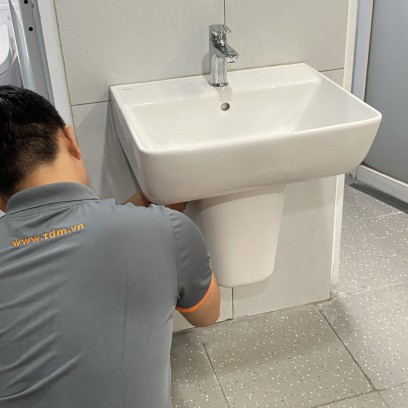 Lắp đặt lavabo và vòi chậu lavabo - Tuấn Đức 