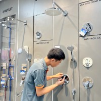 Lắp Đặt Sen Âm Tường 2 Đường Nước
