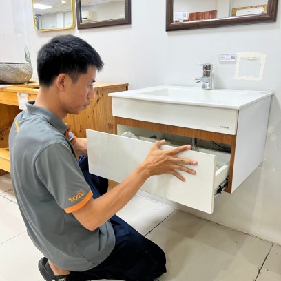 Dịch vụ lắp đặt tủ chậu lavabo treo tường đặt sàn - TDM Tuấn Đức 