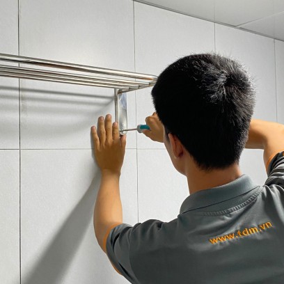 Dịch vụ lắp đặt thanh treo khăn nhà tắm uy tín - TDM Tuấn Đức 