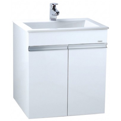 Bộ tủ chậu rửa mặt lavabo Caesar LF5017/EH05017AV màu trắng treo tường