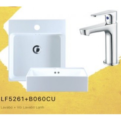 Combo Caesar Lavabo Và Vòi Lạnh LF5261 + B060CU