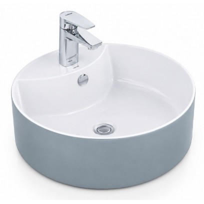 Chậu Rửa Lavabo CAESAR LF5240S Đặt Bàn Tròn Màu Xám 470x470mm - Tuấn Đức