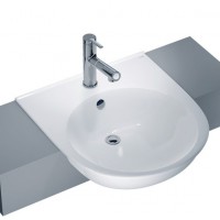 Chậu Rửa Mặt Lavabo CAESAR LF5302 Bán Âm Bàn