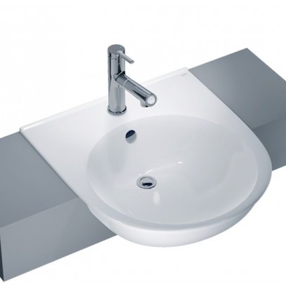 Chậu Rửa Mặt Lavabo CAESAR LF5302 Bán Âm Bàn Chậu rửa mặt lavabo Caesar LF5302 bán âm bàn đá