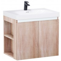 Bộ Tủ Lavabo Caesar LF5357/EH15357CLW7V Treo Tường Vân Gỗ Chữ Nhật 460 x 700mm
