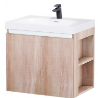 Bộ Tủ Lavabo Caesar LF5357/EH15357CRW7V Treo Tường Vân Gỗ 460 x 700mm